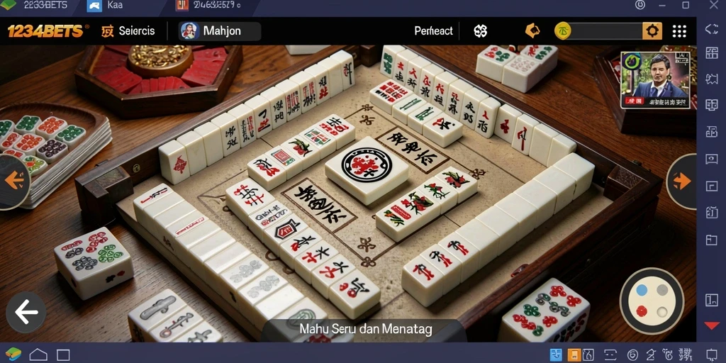Tampilan gameplay menarik dari 1234BETS Mahjong