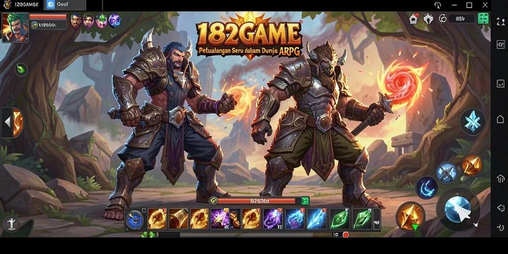 Tampilan gameplay seru dan mendebarkan dalam 182GAME.