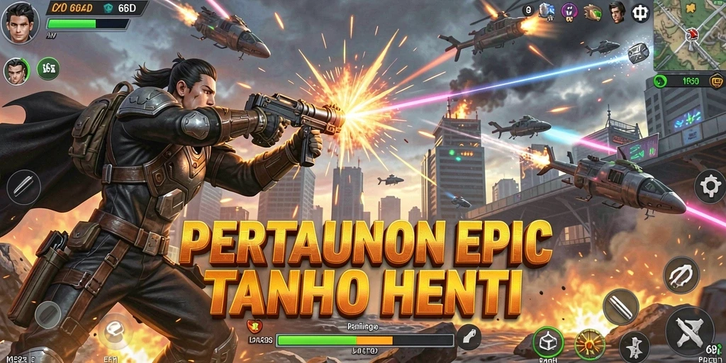 Screenshot gameplay 66D menampilkan pertarungan yang dinamis dan penuh aksi.