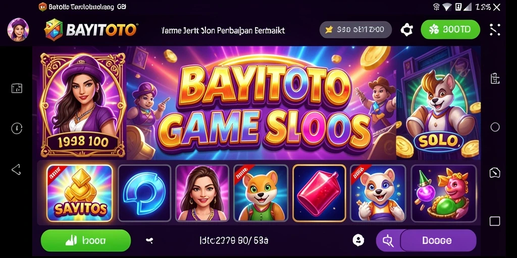 Tampilan utama gameplay <strong>BAYITOTO</strong> yang menarik dan penuh warna.