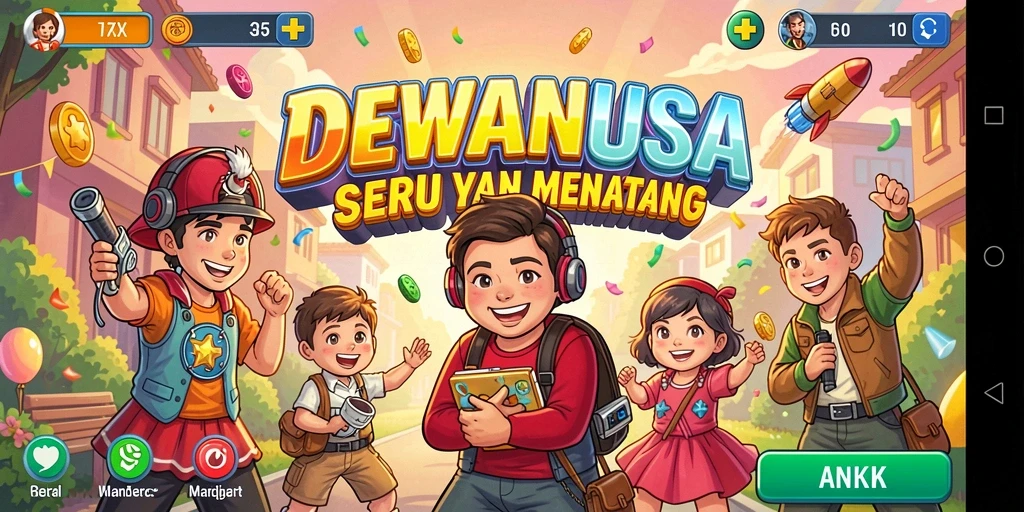 Tampilan gameplay seru yang penuh tantangan dalam DEWANUSA.