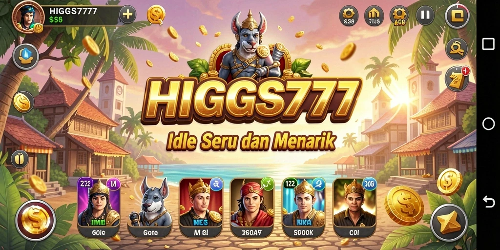 Tampilan gameplay HIGGS777 yang menyenangkan dalam kategori Idle.