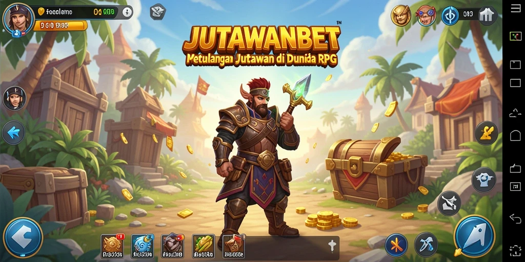 Tampilan gameplay seru di dunia RPG JUTAWANBET.