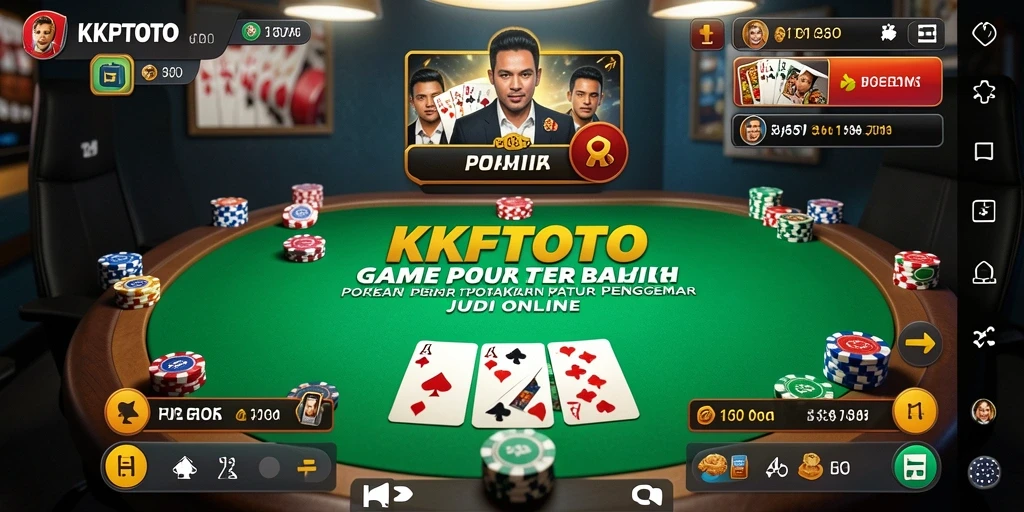 Screenshot gameplay KPKTOTO menampilkan suasana permainan poker yang seru.