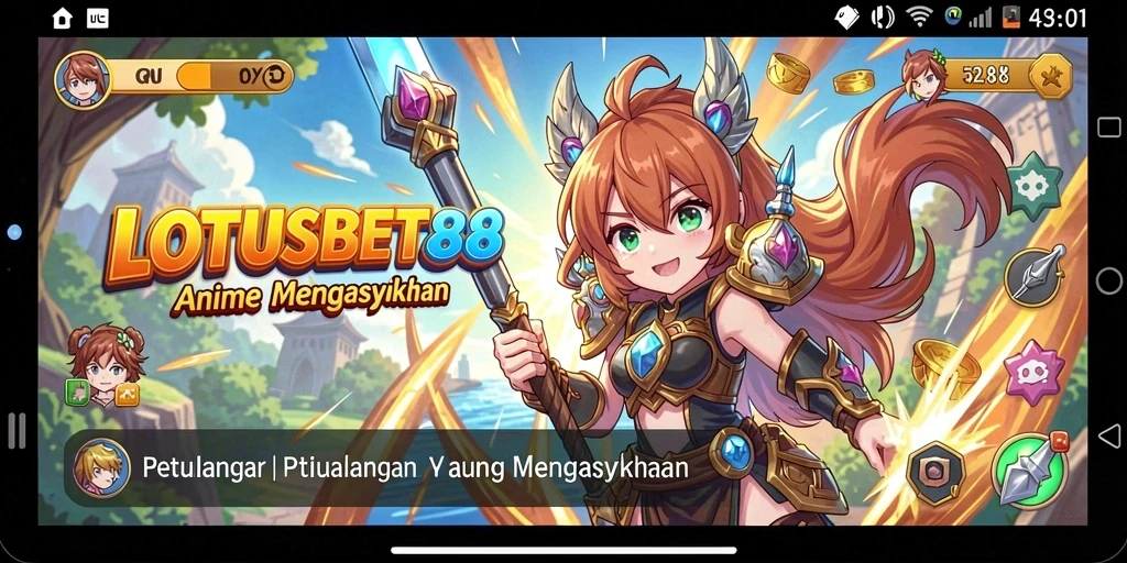 Tampilan seru gameplay LOTUSBET88 yang menawan.