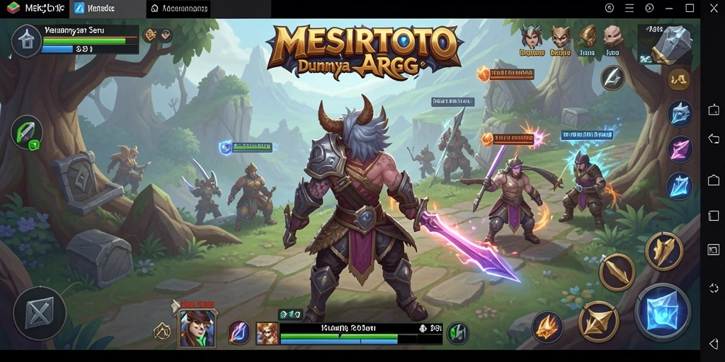 Tampilan menarik dari gameplay ARPG MESIRTOTO yang seru.