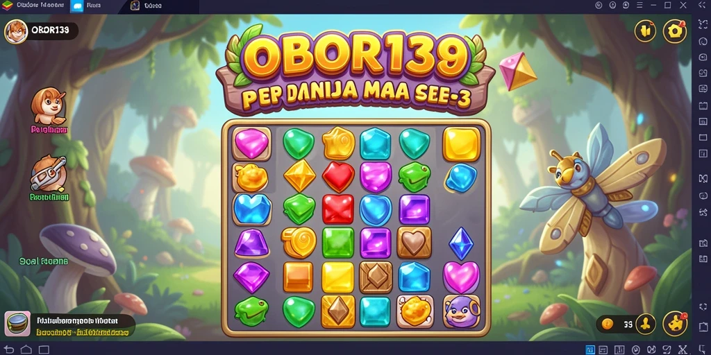 Gameplay menarik dari OBOR138 dengan elemen Match-3 yang seru.
