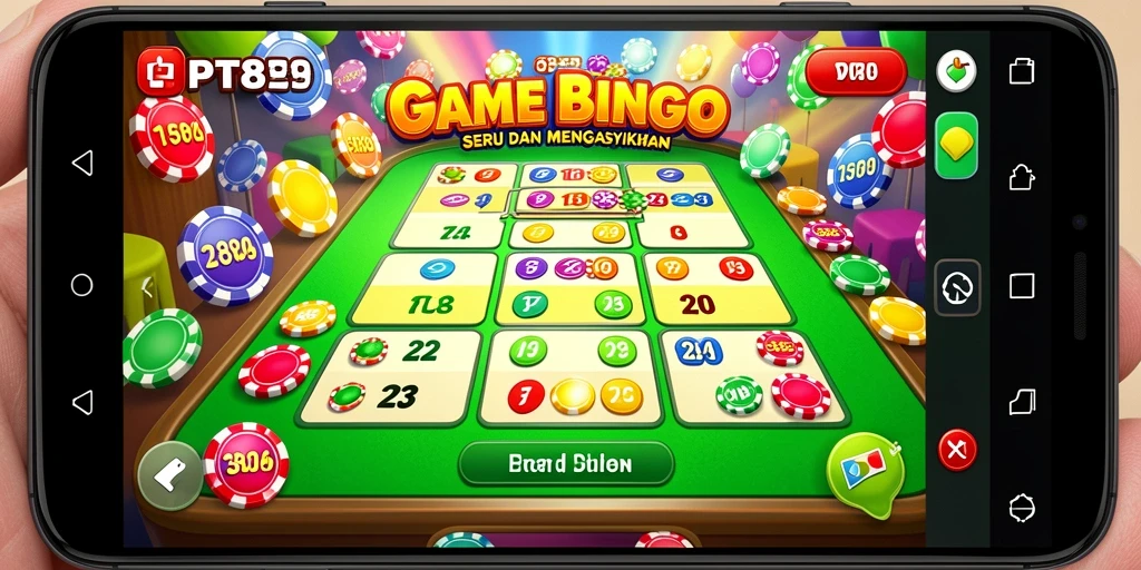 Tangkapan layar utama PT89 menampilkan keseruan permainan Bingo yang penuh warna.