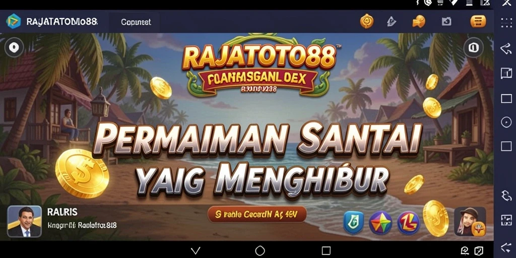 Tampilan gameplay <strong>RAJATOTO88</strong> yang menarik dan santai saat dimainkan.