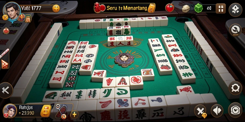 Tampilan gameplay Mahjong yang menantang dan menarik.